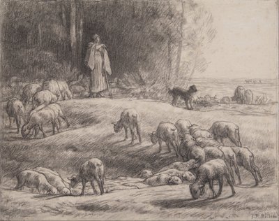 羊飼い 作： Jean Francois Millet